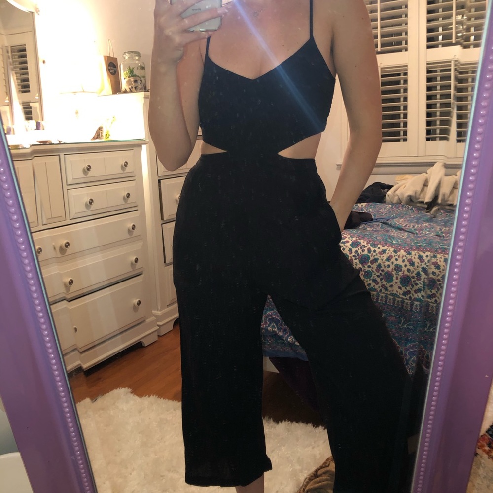 Black cutout jumpsuit from Aerie